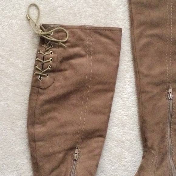 XOXO Trish2 OTK Back Lace Boots - Picture 3 of 6